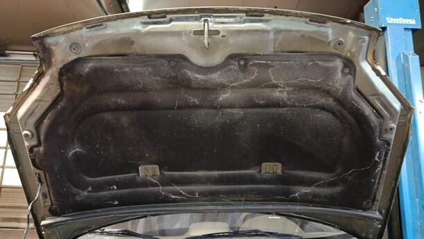 Foto: MOTORHAUBE eines Citroen Berlingo 1.6 HDI Cup