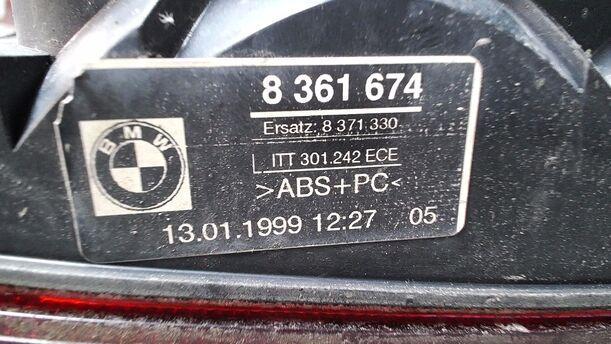 Foto: HECKLEUCHTE/ RÜCKLEICHTE HECKKLAPPE RECHTS ( TOURING ) eines BMW 523i touring Si
