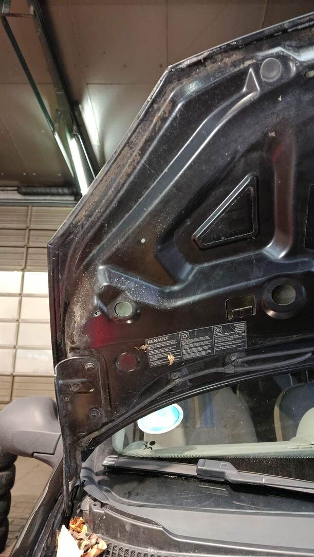 Foto: MOTORHAUBE eines Renault Twingo 1.2 16V Si