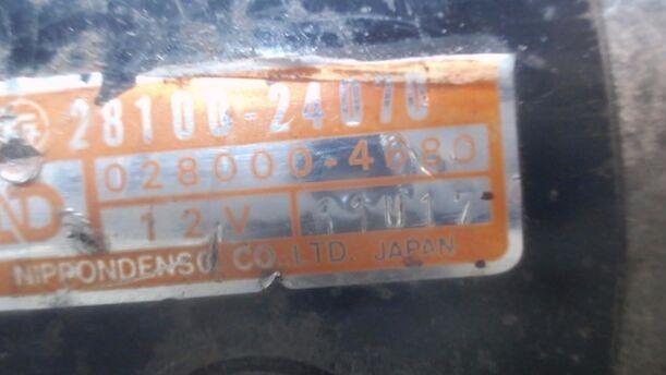 Foto: ANLASSER eines Toyota Starlet P6