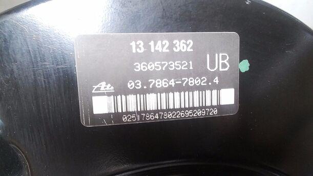 Foto: BREMSKRAFTVERSTÄRKER eines Opel Zafira 2.2 Automatik