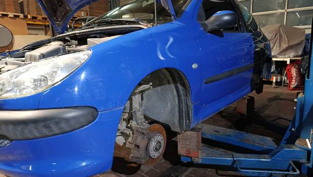 Foto: KOTFLÜGEL LINKS eines Peugeot 206 60