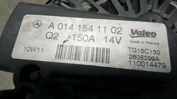 Foto: LICHTMASCHINE / GENERATOR ( 150 A ) eines Mercedes-Benz C 200 CDI DPF Cup