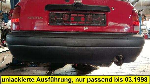 Foto: STOSSSTANGE / STOSSFÄNGER HINTEN eines Nissan Micra 1.0 CL