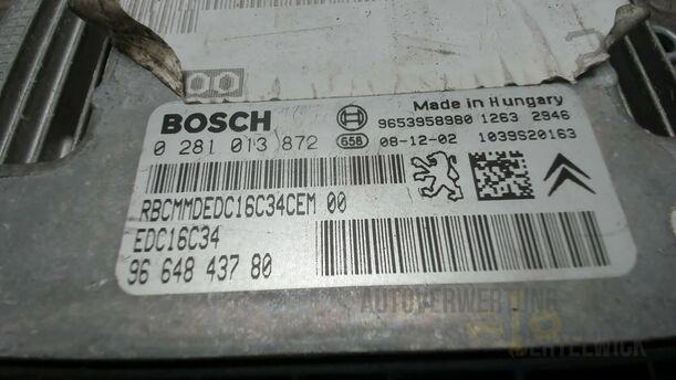 Foto: STEUERGERÄT EINSPRITZUNG / MOTORSTEUERGERÄT eines Peugeot 207 SW 110 HDi FAP (Blue Lion) GTI 16V