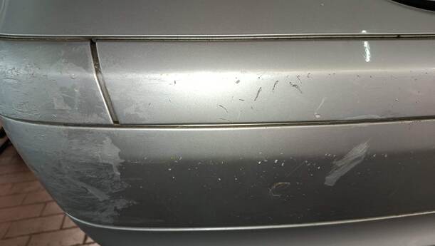 Foto: STOSSFÄNGER / STOßSTANGE HINTEN eines Mercedes-Benz C 220 CDI