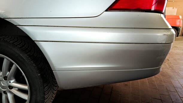 Foto: STOSSFÄNGER / STOßSTANGE HINTEN eines Mercedes-Benz C 220 CDI