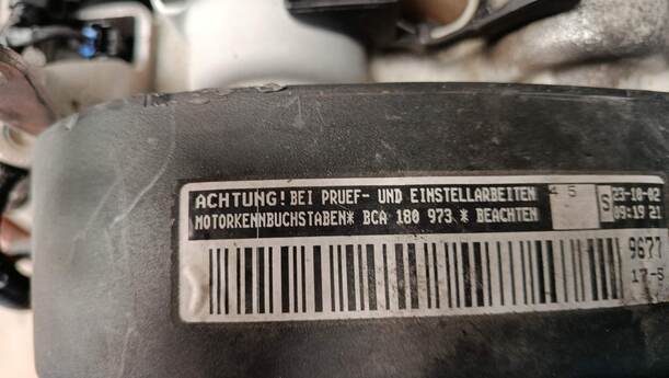 Foto: MOTOR BCA eines VW Golf 1.4 GL