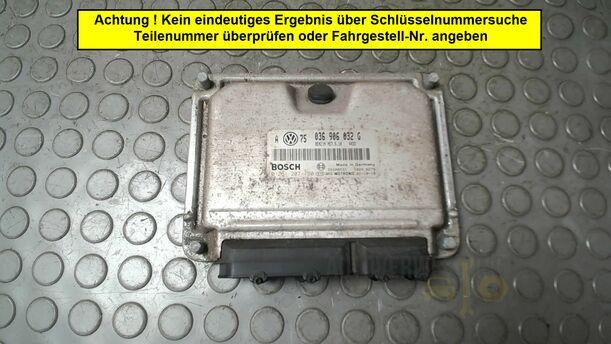 Foto: STEUERGERÄT EINSPRITZUNG/ MOTORSTEUERGERÄT eines VW Golf 1.4 GL